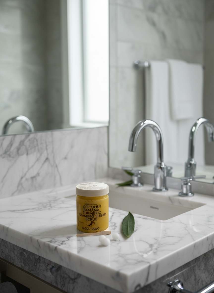 Coconut Banana Turmeric Sugar scrub( Regular Exfoliate)