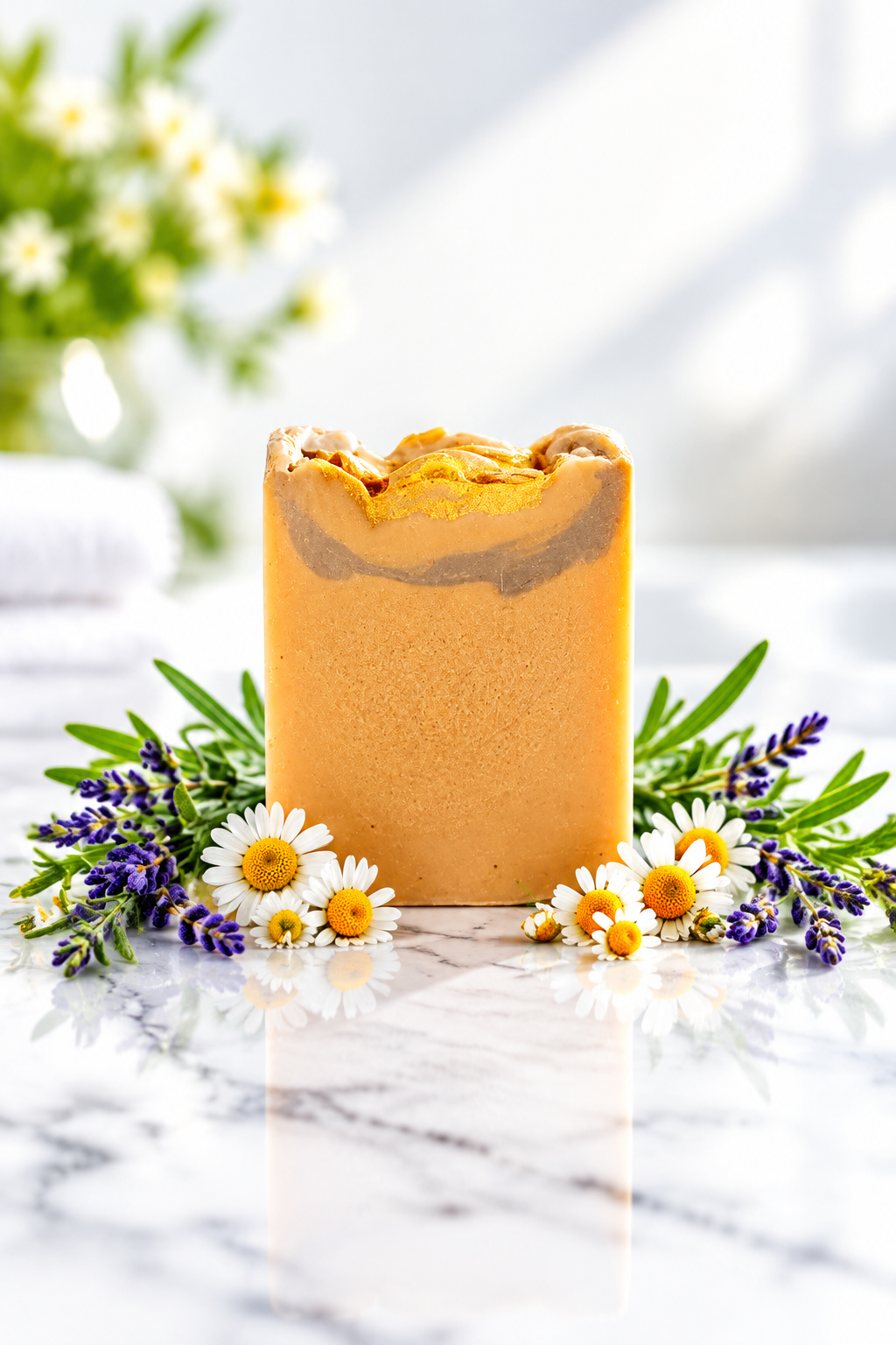 Turmeric & Lavender Chamomile soap(Will be available mid October)